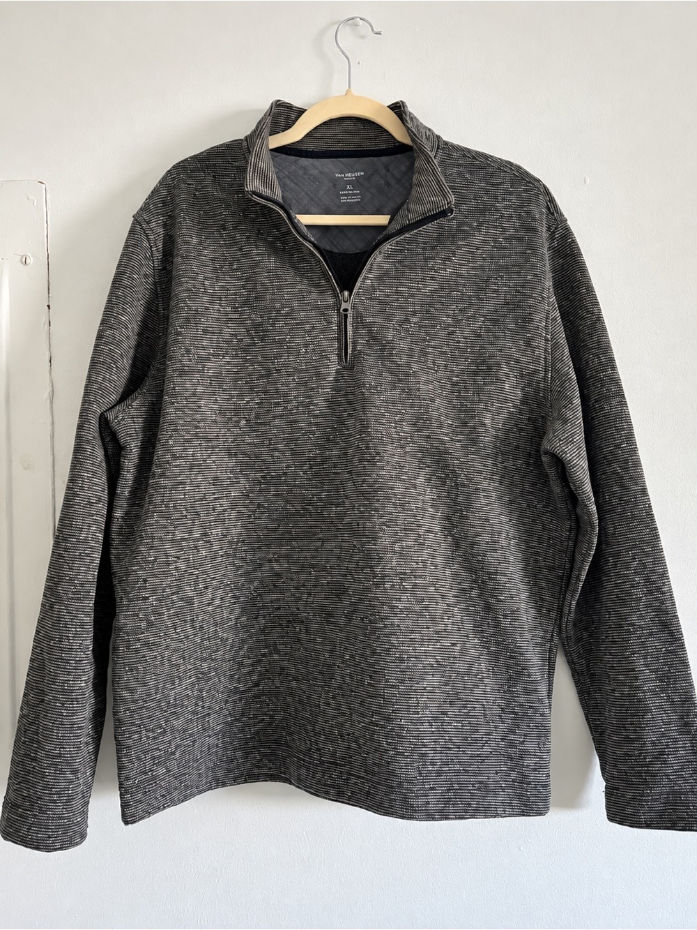 Van Heusen Men’s Half-Zip Sweater - Charcoal Heather